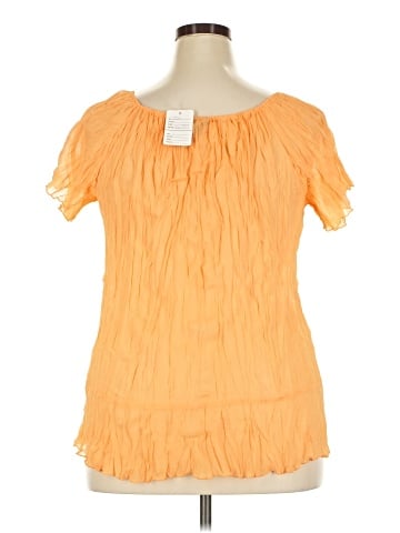 Ashley Stewart Short Sleeve Blouse (view 2)