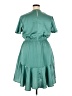 Assorted Brands 100% Polyester Solid Teal Casual Dress Size 18 - photo 2