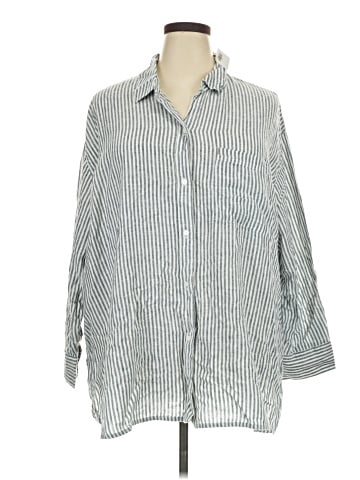 Old Navy 3/4 Sleeve Button-Down Shirt (view 1)