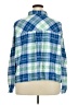 Old Navy 100% Cotton Plaid Blue Long Sleeve Button-Down Shirt Size 3X - photo 2