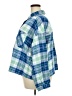 Old Navy 100% Cotton Plaid Blue Long Sleeve Button-Down Shirt Size 3X - photo 5