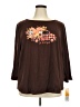 Ruby Rd. Brown 3/4 Sleeve T-Shirt Size 3X - photo 1