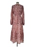 Unbranded 100% Polyester Paisley Burgundy Casual Dress Size L - photo 2