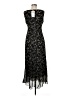 Ronni Nicole 100% Polyester Black Cocktail Dress Size 8 - photo 2