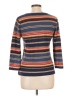 Chaps 100% Cotton Blue 3/4 Sleeve Top Size L - photo 2
