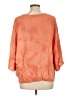 Democracy 100% Rayon Orange 3/4 Sleeve Blouse Size L - photo 2