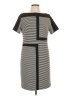 Taylor Graphic Stripes Black Gray Casual Dress Size 10 - photo 1