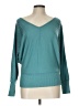 Just Be... Teal Long Sleeve Blouse Size L - photo 1