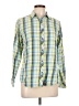 Indigo 100% Cotton Plaid Green Long Sleeve Button-Down Shirt Size L - photo 1