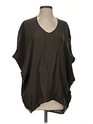 Vince. 3/4 Sleeve Silk Top (view 1)