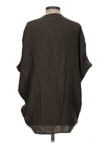 Vince. 3/4 Sleeve Silk Top (view 2)