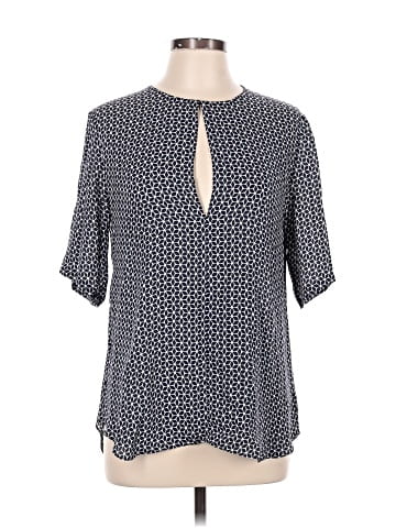 Theory Short Sleeve Silk Top (view 1)