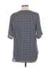 Theory 100% Silk Gray Short Sleeve Silk Top Size M - photo 2