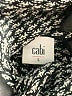 CAbi 100% Cotton Stripes Black Turtleneck Sweater Size S - photo 7