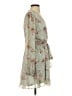 Express 100% Polyester Floral Green Casual Dress Size S - photo 4