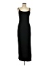 Tyche Solid Black Casual Dress Size L - photo 1