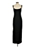 Tyche Solid Black Casual Dress Size L - photo 2