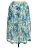 Assorted Brands 100% Polyester Floral Blue Casual Skirt Size 16 (petite) - photo 1