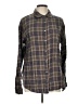 Orvis 100% Cotton Plaid Brown Long Sleeve Button-Down Shirt Size L - photo 1