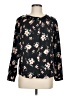 Rebecca Taylor Floral Black Long Sleeve Blouse Size 6 - photo 1