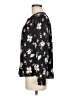 Rebecca Taylor Floral Black Long Sleeve Blouse Size 6 - photo 5