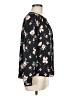 Rebecca Taylor Floral Black Long Sleeve Blouse Size 6 - photo 4