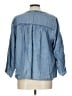 Splendid 100% Lyocell Blue 3/4 Sleeve Button-Down Shirt Size L - photo 2
