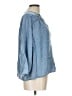 Splendid 100% Lyocell Blue 3/4 Sleeve Button-Down Shirt Size L - photo 4