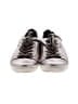 Ecco 100% Leather Metallic Silver Sneakers Size 7 - photo 2