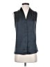 Theory 100% Polyester Gray Sleeveless Blouse Size S - photo 1