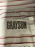 Grayson 100% Cotton Stripes Ivory Long Sleeve Blouse Size XS (1) - photo 7