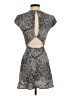 Babaton 100% Polyester Animal Print Gray Cocktail Dress Size 00 - photo 2