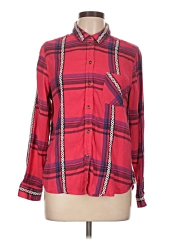 American Eagle Outfitters Long Sleeve Button-Down Shirt (view 1)