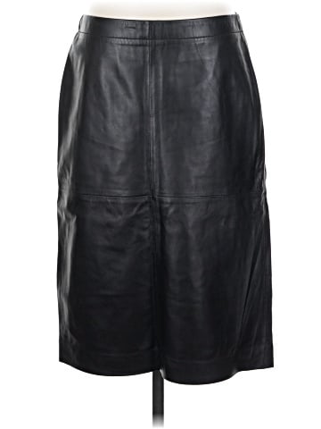 Calvin Klein Leather Skirt (view 1)