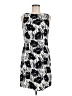 AGB Graphic Black Casual Dress Size 6 - photo 1