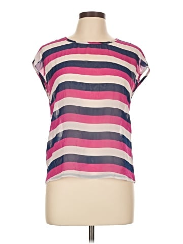 Tulle Short Sleeve Top (view 1)