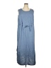 Requirements Solid Blue Casual Dress Size 2X - photo 1