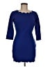 Lulus Solid Blue Casual Dress Size M - photo 1