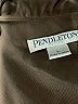 Pendleton 100% Silk Brown Long Sleeve Silk Top Size Lg Petite - photo 7