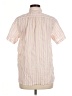 J.Crew 100% Cotton Stripes Pink Short Sleeve Button-Down Shirt Size 8 - photo 2