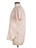 J.Crew 100% Cotton Stripes Pink Short Sleeve Button-Down Shirt Size 8 - photo 5