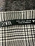 Zara 100% Polyester Houndstooth Gray Casual Dress Size L - photo 7
