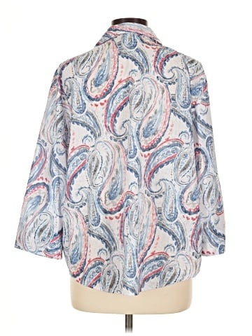 Alfred Dunner 3/4 Sleeve Button-Down Shirt (view 2)