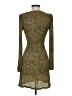 MNG 100% Polyester Animal Print Gold Casual Dress Size 4 - photo 2