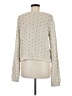 Tildon 100% Cotton Polka Dots Ivory Cardigan Size M - photo 2