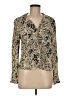 Zara TRF Animal Print Ivory Long Sleeve Blouse Size M - photo 1