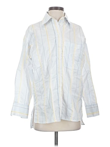 Zara Basic Long Sleeve Button-Down Shirt (view 1)