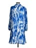 Halogen 100% Polyester Tie-dye Blue Casual Dress Size S - photo 2