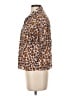 Tucker Animal Print Brown Short Sleeve Blouse Size S - photo 5