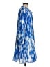 Halogen 100% Polyester Tie-dye Blue Casual Dress Size S - photo 4